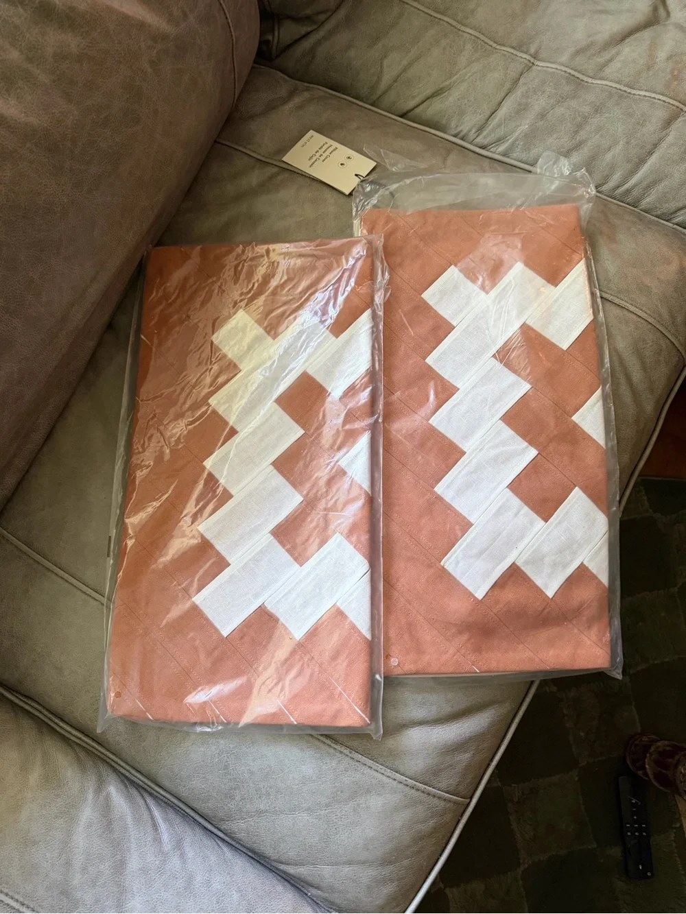 West Elm Terracotta Quilted Pillow Cover